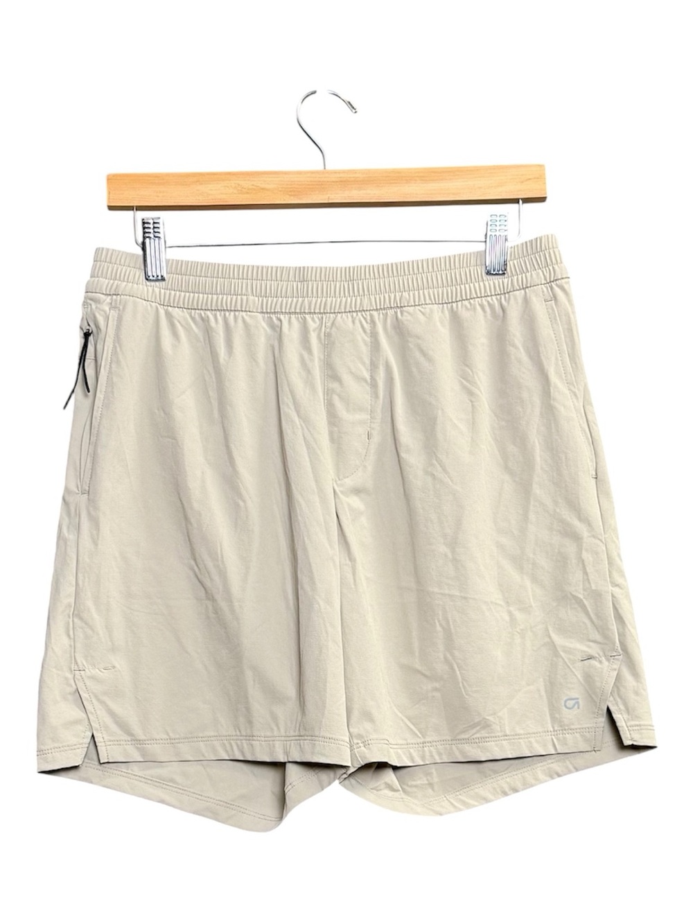 Gap Fit Active Ripstop Shorts Men's Size Small Khaki Quick Dry Moisture Spandex